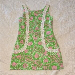 Lilly Pulitzer Green and Pink Floral Woman’s Dress